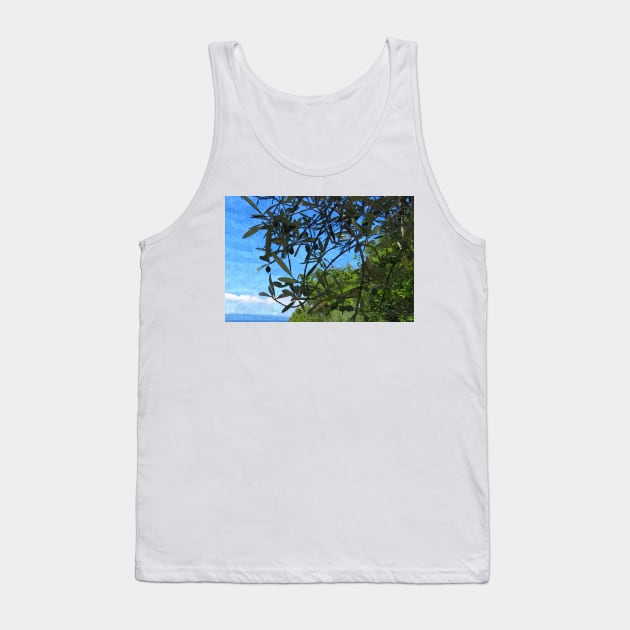 Olive Tree with Olives Mediterranean Coast Photo Tank Top by OneLook